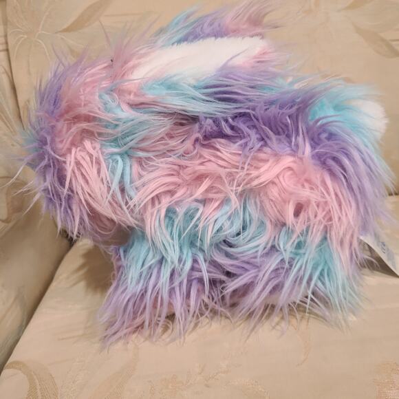 Pastel Bunny Long Hair Build-A-Bear Workshop BAB Easter Plush Stuffed Animal - Picture 3 of 5